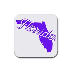 Florida Home State Pride Rubber Coaster (square) 