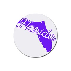 Florida Home State Pride Rubber Coaster (round)  by CraftyLittleNodes