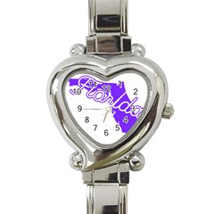 Florida Home State Pride Heart Italian Charm Watch