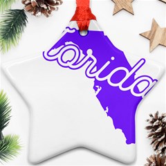 Florida Home State Pride Star Ornament (two Sides) 