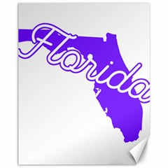 Florida Home State Pride Canvas 11  X 14  