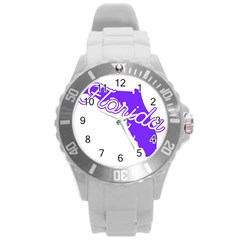 Florida Home State Pride Round Plastic Sport Watch (l) by CraftyLittleNodes