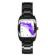 Florida Home State Pride Stainless Steel Barrel Watch