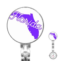 Florida Home State Pride Stainless Steel Nurses Watches by CraftyLittleNodes