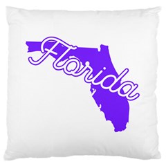 Florida Home State Pride Large Flano Cushion Cases (one Side) 