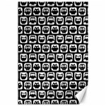 Black And White Owl Pattern Canvas 12  x 18   11.88 x17.36  Canvas - 1