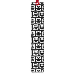 Black And White Owl Pattern Large Book Marks