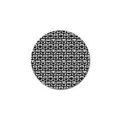 Black And White Owl Pattern Golf Ball Marker (10 Pack) by GardenOfOphir