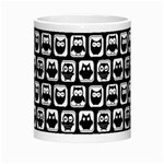 Black And White Owl Pattern Morph Mugs Center