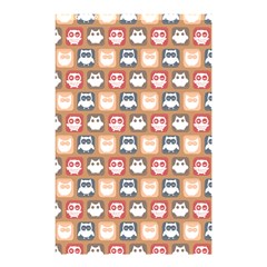 Colorful Whimsical Owl Pattern Shower Curtain 48  X 72  (small) 