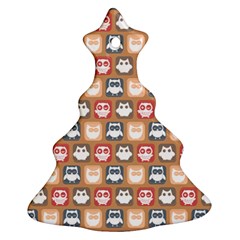 Colorful Whimsical Owl Pattern Ornament (christmas Tree)