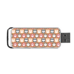 Colorful Whimsical Owl Pattern Portable Usb Flash (one Side)