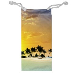 Beautiful Island In The Sunset Jewelry Bags