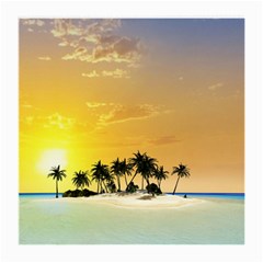 Beautiful Island In The Sunset Medium Glasses Cloth