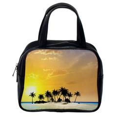 Beautiful Island In The Sunset Classic Handbags (one Side) by FantasyWorld7