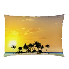 Beautiful Island In The Sunset Pillow Cases