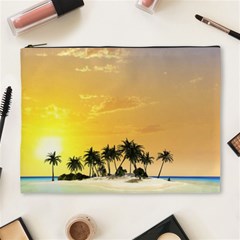 Beautiful Island In The Sunset Cosmetic Bag (xl)