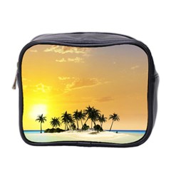 Beautiful Island In The Sunset Mini Toiletries Bag 2-side by FantasyWorld7