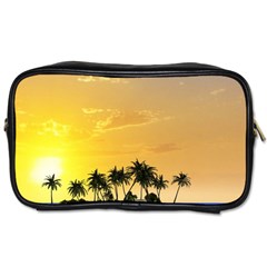 Beautiful Island In The Sunset Toiletries Bags 2-Side