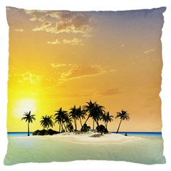 Beautiful Island In The Sunset Large Cushion Cases (one Side) 