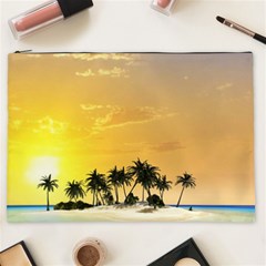 Beautiful Island In The Sunset Cosmetic Bag (XXL) 