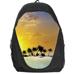 Beautiful Island In The Sunset Backpack Bag