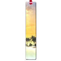 Beautiful Island In The Sunset Large Book Marks