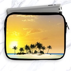 Beautiful Island In The Sunset Apple Ipad 2/3/4 Zipper Cases