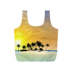 Beautiful Island In The Sunset Full Print Recycle Bags (s) 