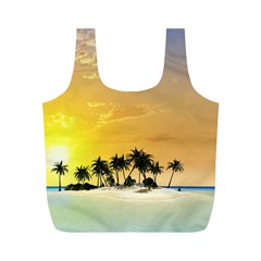 Beautiful Island In The Sunset Full Print Recycle Bags (m)  by FantasyWorld7