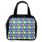 Colorful Whimsical Owl Pattern Classic Handbags (One Side) Front