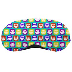 Colorful Whimsical Owl Pattern Sleeping Masks