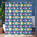 Colorful Whimsical Owl Pattern Shower Curtain 60  x 72  (Medium)  60 x72  Curtain