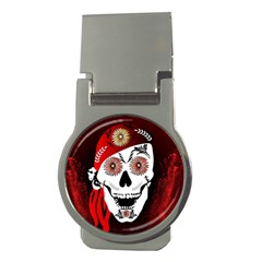 Funny Happy Skull Money Clips (round) 