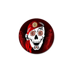 Funny Happy Skull Golf Ball Marker (4 Pack) by FantasyWorld7