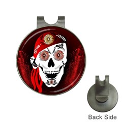 Funny Happy Skull Hat Clips With Golf Markers by FantasyWorld7