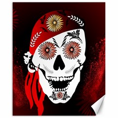 Funny Happy Skull Canvas 16  X 20  