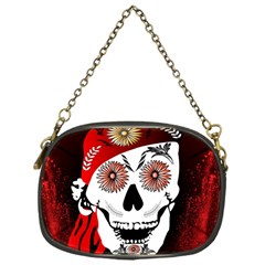 Funny Happy Skull Chain Purses (one Side)  by FantasyWorld7