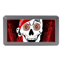 Funny Happy Skull Memory Card Reader (mini) by FantasyWorld7