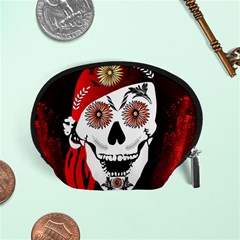 Funny Happy Skull Accessory Pouches (small) 