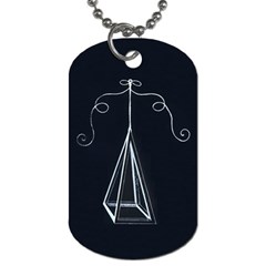 Pyramidbagdavinciblack Dog Tag (one Side) by pelipoeka