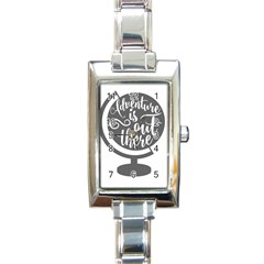 Adventure Is Out There Rectangle Italian Charm Watches