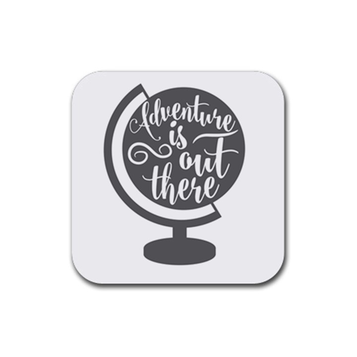 Adventure Is Out There Rubber Coaster (Square) 