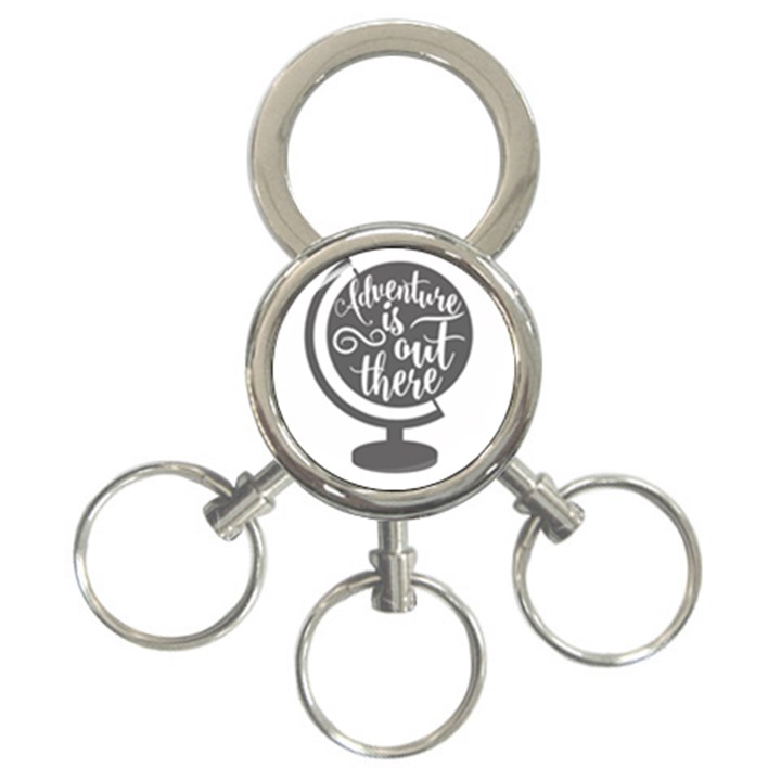 Adventure Is Out There 3-Ring Key Chains