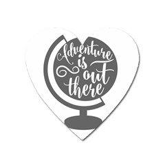 Adventure Is Out There Heart Magnet