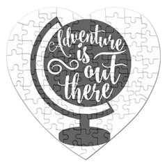 Adventure Is Out There Jigsaw Puzzle (heart) by CraftyLittleNodes