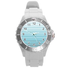 Perfectchevron Round Plastic Sport Watch (l) by CraftyLittleNodes