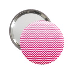 Pink Gradient Chevron 2 25  Handbag Mirrors