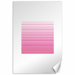 Pink Gradient Chevron Canvas 20  X 30  