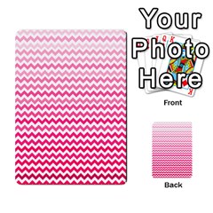 Pink Gradient Chevron Multi-purpose Cards (rectangle)  by CraftyLittleNodes